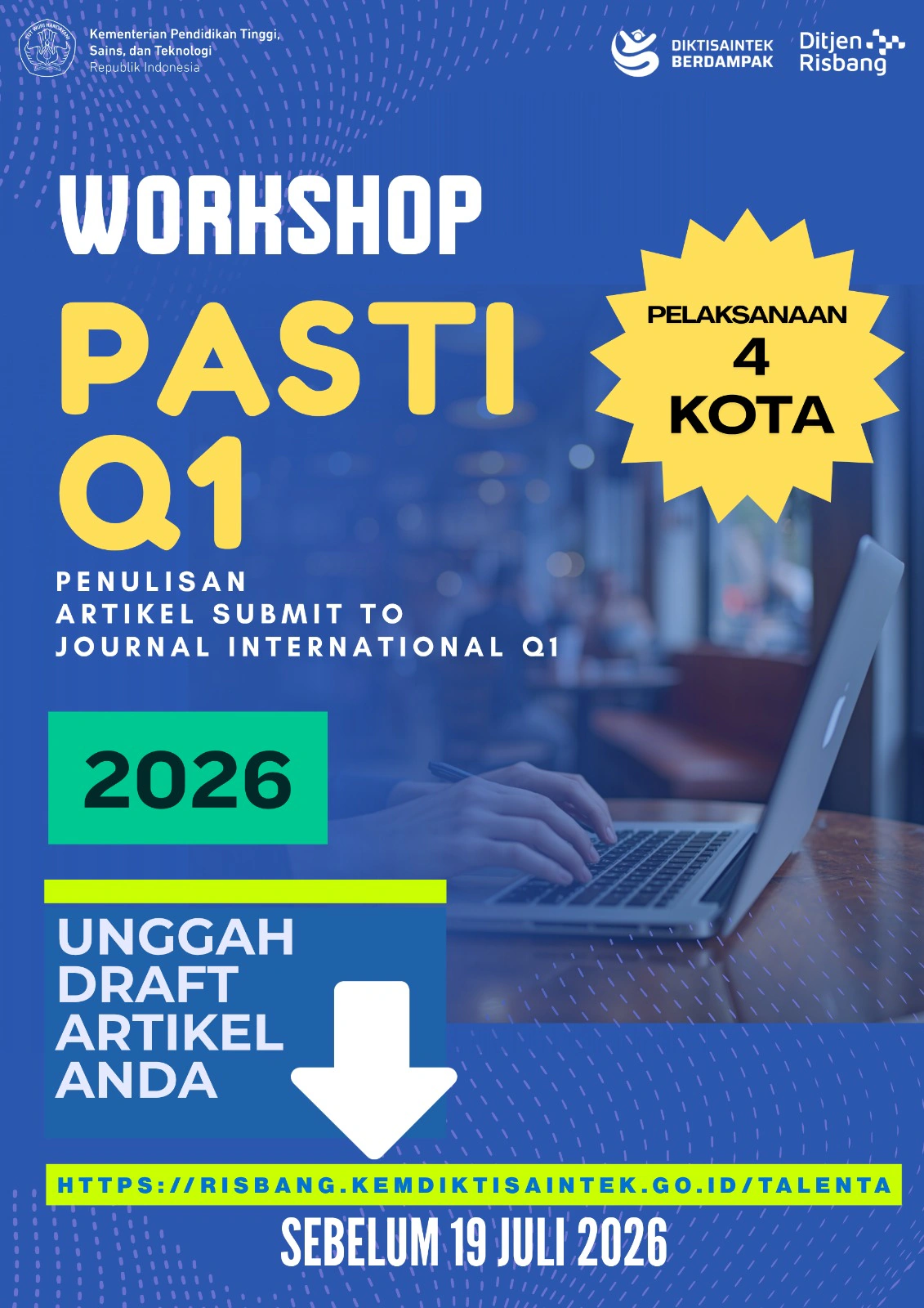 Peluang Emas Akademisi UPP, Pendaftaran Workshop PASTI Q1 Tahun 2026 Dibuka!